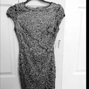 Brand new Sparkly grey homecoming dress!